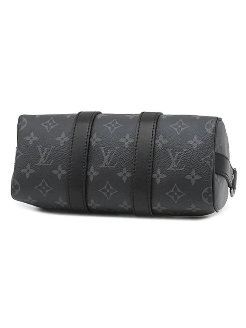 Louis Vuitton 2-Way Bag Keepall Bandouliere 25 Leather Monogram Eclipse Reverse